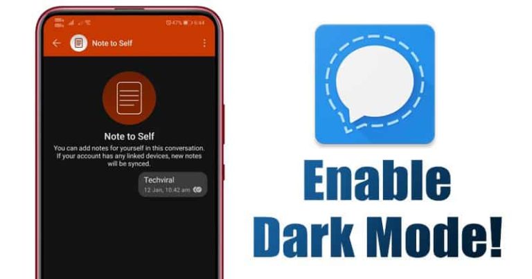كيفية تمكين الوضع الداكن في تطبيق Signal Private Messenger 1