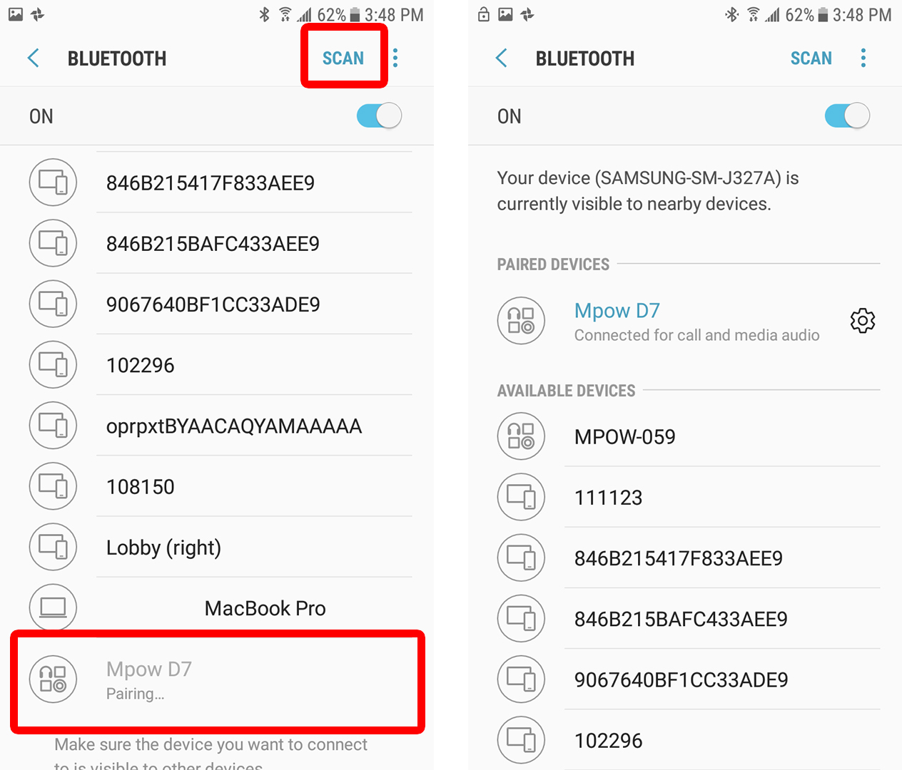 كيفية توصيل سماعات رأس Bluetooth بهاتف Android