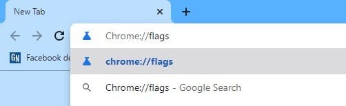 أدخل "Chrome: // flags"