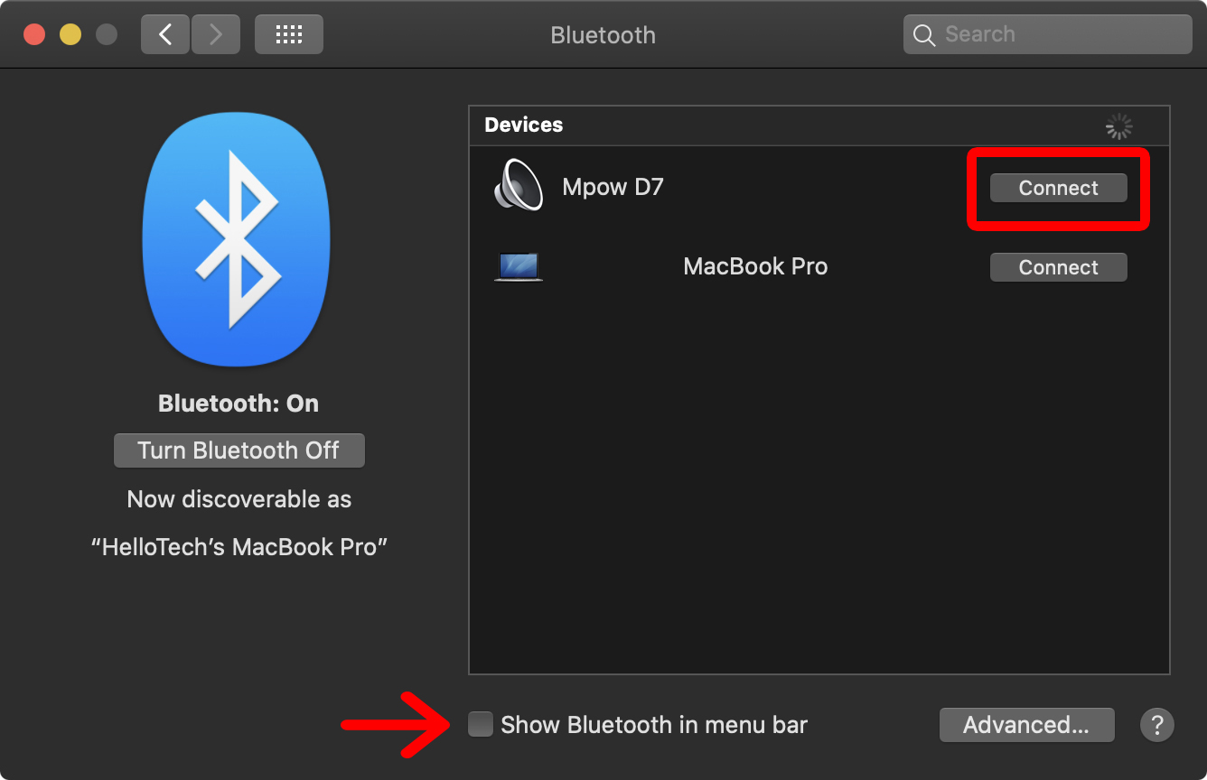 كيفية توصيل سماعات رأس Bluetooth بجهاز كمبيوتر Mac