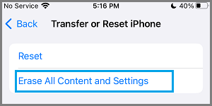 كيفية إعادة ضبط المصنع لجهاز iPhone أو iPad 2