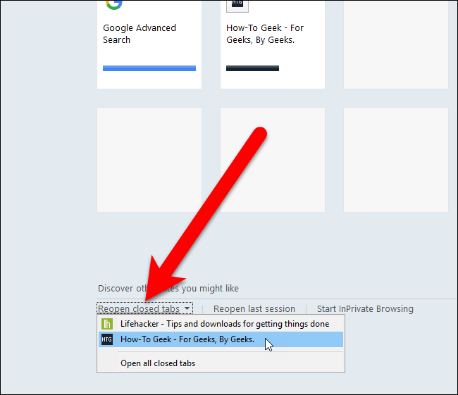 كيفية استعادة علامات التبويب المغلقة مؤخرًا في Chrome و Firefox و Opera و Internet Explorer و Edge 19