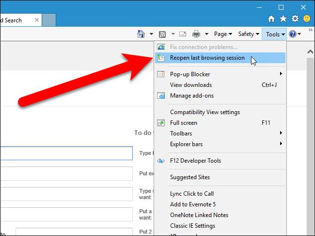 كيفية استعادة علامات التبويب المغلقة مؤخرًا في Chrome و Firefox و Opera و Internet Explorer و Edge 23