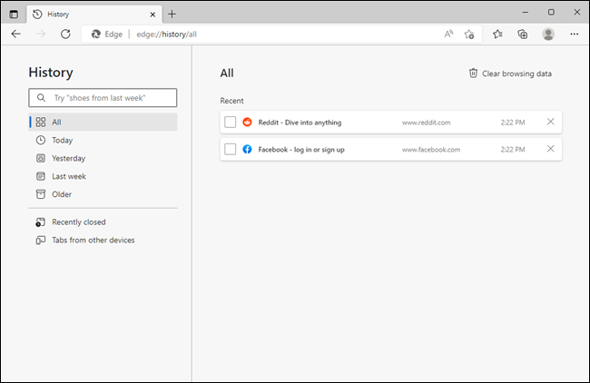 كيفية استعادة علامات التبويب المغلقة مؤخرًا في Chrome و Firefox و Opera و Internet Explorer و Edge 27