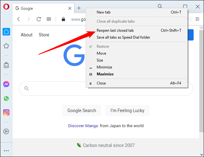 كيفية استعادة علامات التبويب المغلقة مؤخرًا في Chrome و Firefox و Opera و Internet Explorer و Edge 12