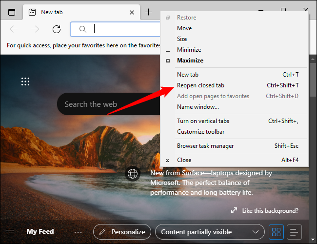 كيفية استعادة علامات التبويب المغلقة مؤخرًا في Chrome و Firefox و Opera و Internet Explorer و Edge 24