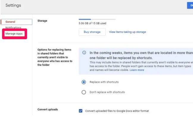 كيفية البحث عن التطبيقات المتصلة وإزالتها من Google Drive 10
