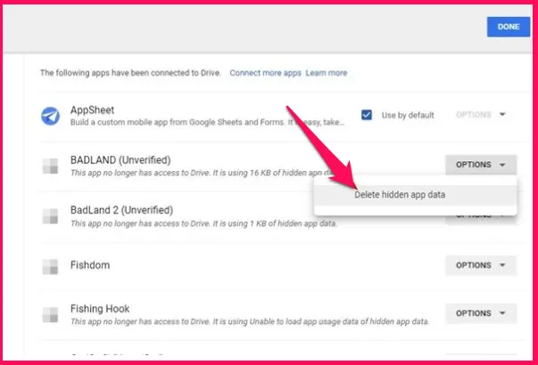 كيفية البحث عن التطبيقات المتصلة وإزالتها من Google Drive 12