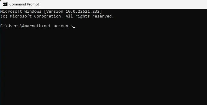 كيفية تغيير حد تأمين الحساب في Windows 11 8
