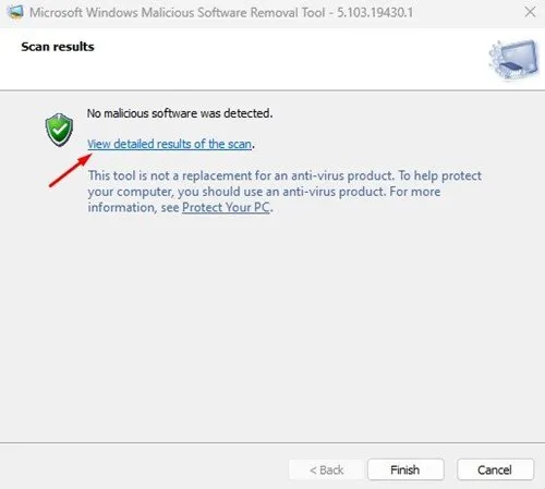 كيفية إزالة البرامج الخطرة من Windows 11 (MSRT) 7