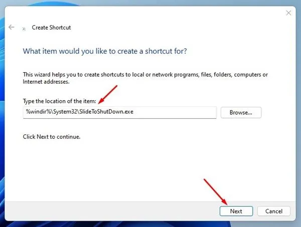 كيفية إضافة اختصار ايقاف التشغيل في شريط مهام Windows 11 3