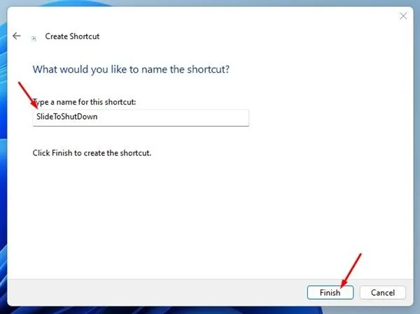 كيفية إضافة اختصار ايقاف التشغيل في شريط مهام Windows 11 4