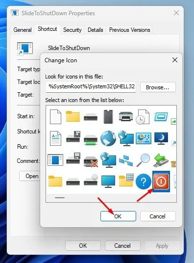 كيفية إضافة اختصار ايقاف التشغيل في شريط مهام Windows 11 8