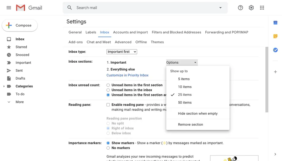 كيفية تغيير تخطيط البريد الوارد في Gmail 5