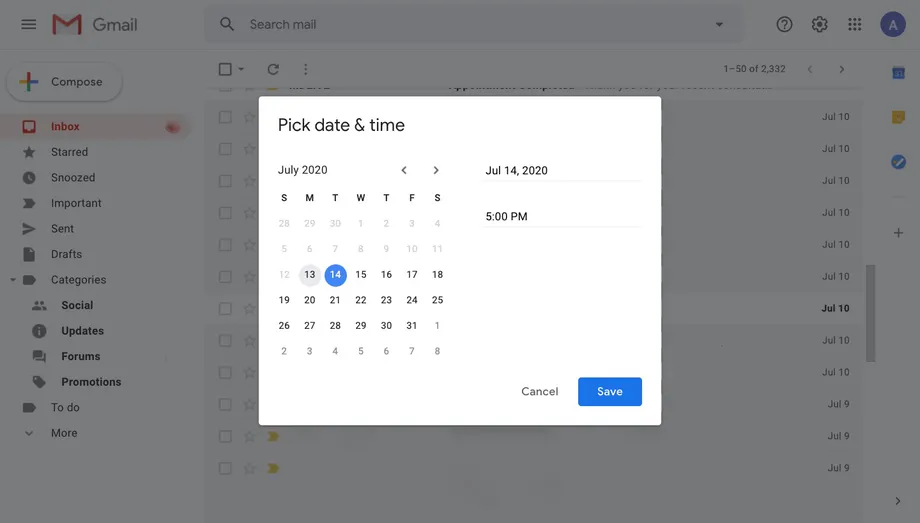 كيفية تأجيل رسائل البريد الإلكتروني في Gmail 4