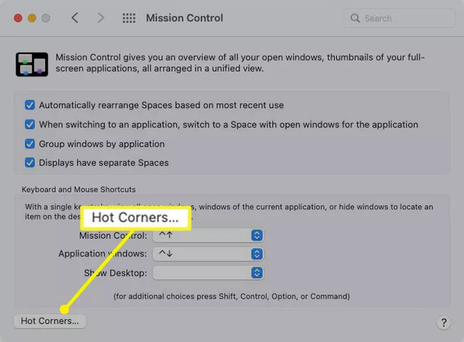 كيفية استخدام Hot Corners على جهاز Mac 9