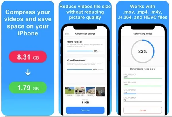 كيفية ضغط مقاطع الفيديو على iPhone | تطبيقات ضاغط الفيديو 4