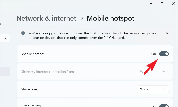 كيفية إنشاء نقطة اتصال Wi-Fi على ويندوز 11 9 كيفية إنشاء نقطة اتصال Wi-Fi على ويندوز 11 9