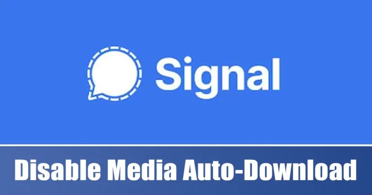 كيفية تعطيل التنزيل التلقائي للوسائط في تطبيق Signal Private Messenger 7