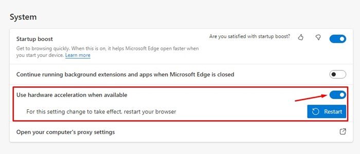 كيفية تمكين تسريع الأجهزة في Microsoft Edge 6