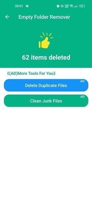 كيفية حذف جميع المجلدات الفارغة على Android 10
