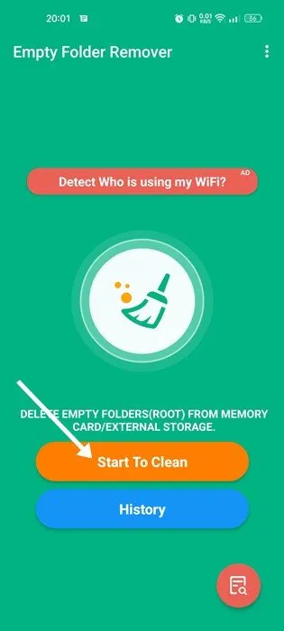 كيفية حذف جميع المجلدات الفارغة على Android 8