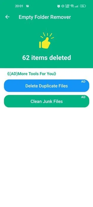 كيفية حذف جميع المجلدات الفارغة على Android 10