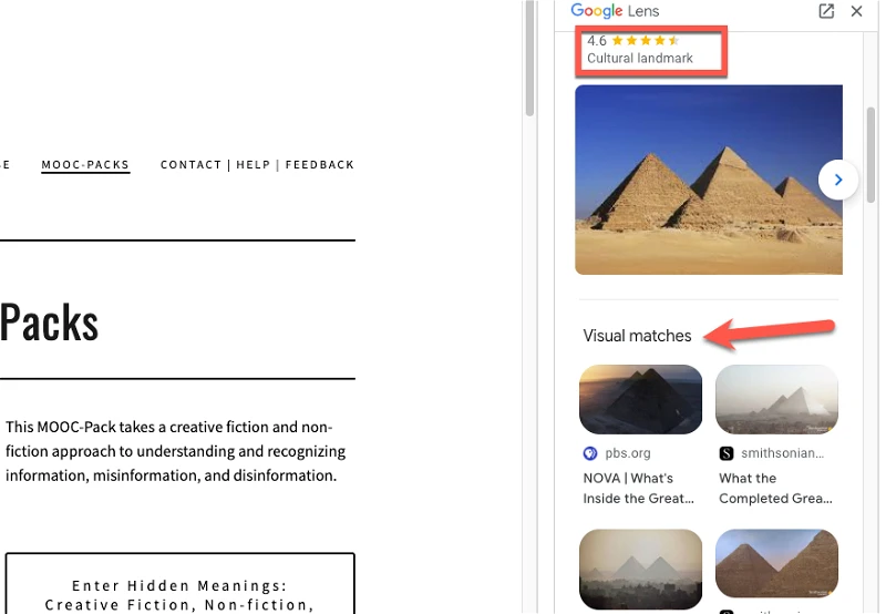 كيفية البحث عن الصور باستخدام Google Lens في Chrome 7 كيفية البحث عن الصور باستخدام Google Lens في Chrome 7