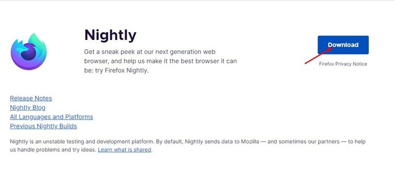 كيفية تمكين الإجراءات السريعة في متصفح Firefox 2