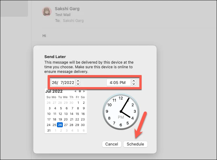 كيفية جدولة بريد إلكتروني في تطبيق Mail على Mac باستخدام macOS Ventura 13 كيفية جدولة بريد إلكتروني في تطبيق Mail على Mac باستخدام macOS Ventura 13