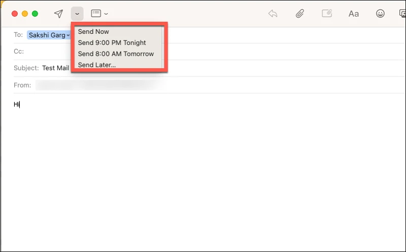 كيفية جدولة بريد إلكتروني في تطبيق Mail على Mac باستخدام macOS Ventura 5 كيفية جدولة بريد إلكتروني في تطبيق Mail على Mac باستخدام macOS Ventura 5