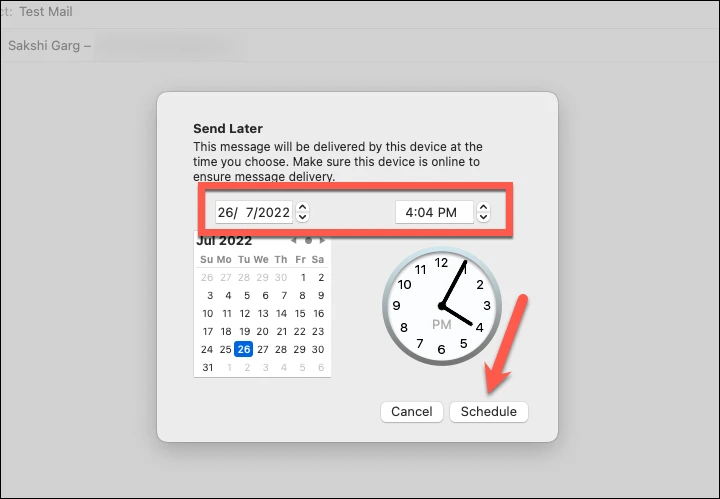 كيفية جدولة بريد إلكتروني في تطبيق Mail على Mac باستخدام macOS Ventura 7 كيفية جدولة بريد إلكتروني في تطبيق Mail على Mac باستخدام macOS Ventura 7
