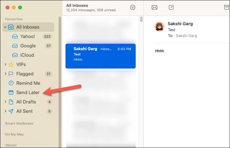 كيفية جدولة بريد إلكتروني في تطبيق Mail على Mac باستخدام macOS Ventura 8 كيفية جدولة بريد إلكتروني في تطبيق Mail على Mac باستخدام macOS Ventura 8