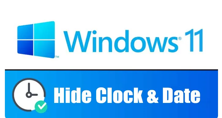 كيفية إخفاء الساعة والتاريخ من شريط المهام في Windows 11 1
