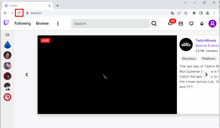 إصلاح Twitch غير قادر على الاتصال بالدردشة 2