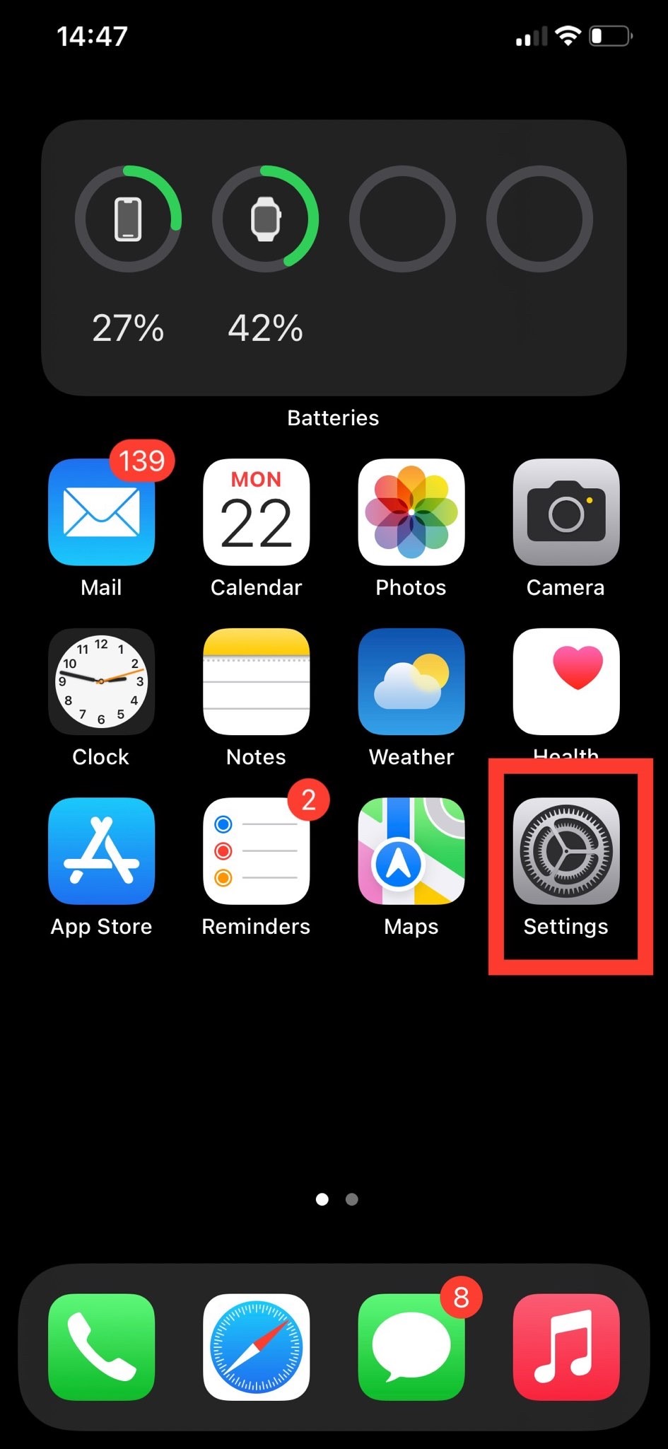 كيفية تعطيل صف جهات الاتصال المقترحة في ورقة مشاركة جهاز iPhone 2