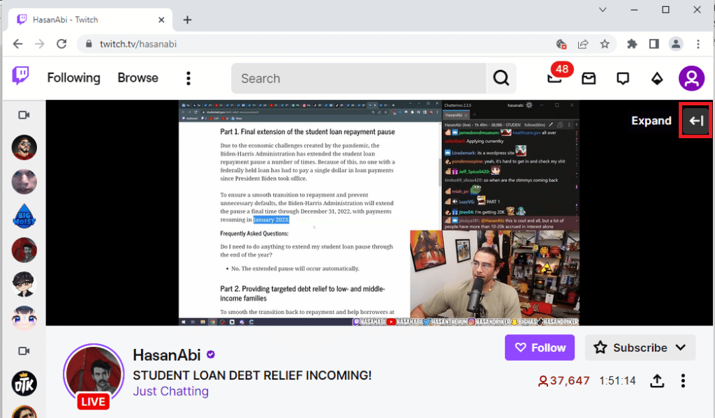 إصلاح Twitch غير قادر على الاتصال بالدردشة 25