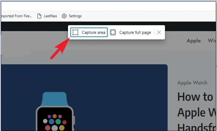 كيفية التقاط لقطة شاشة في Microsoft Edge 4