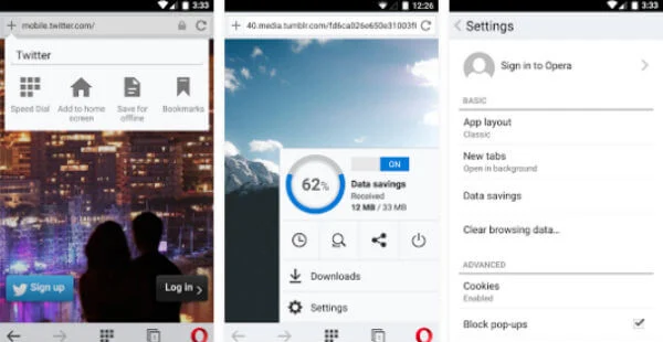 أفضل 7 متصفحات سريعة لنظام Android لتجربة تصفح سريعة 5