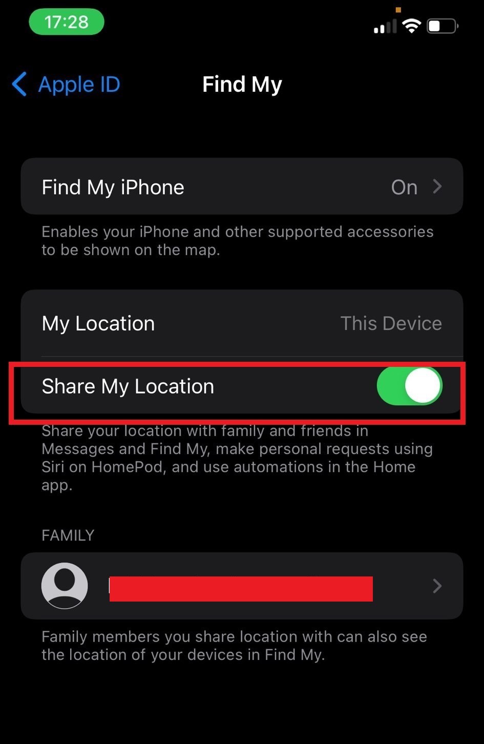 إصلاح: مشاركة موقعي لا تعمل على iPhone 6