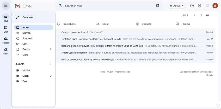 كيفية تغيير اللوحات الجانبية في طريقة عرض Gmail الجديدة 4 كيفية تغيير اللوحات الجانبية في طريقة عرض Gmail الجديدة 4
