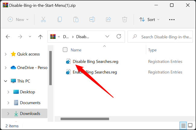 كيفية تعطيل Bing في قائمة ابدأ في Windows 11 9