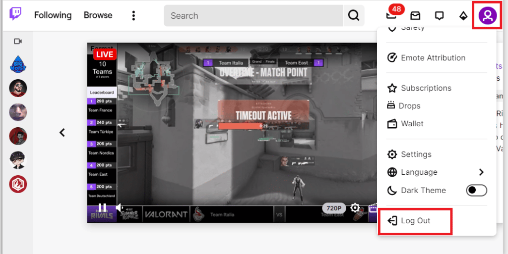 إصلاح Twitch غير قادر على الاتصال بالدردشة 9