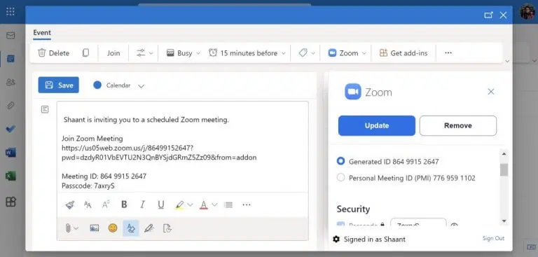 كيفية إضافة Zoom إلى حساب Outlook الخاص بك 3