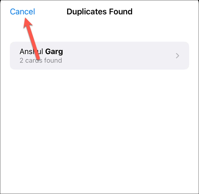 كيفية حذف جهات الاتصال المكررة على الايفون مع iOS 16 8