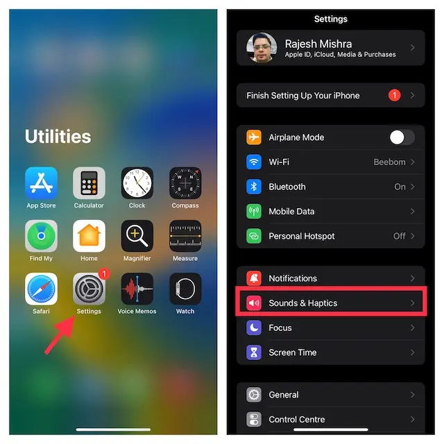 كيفية تمكين أو تعطيل اهتزاز لوحة المفاتيح على iPhone 2
