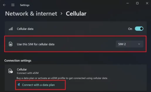 كيفية الحصول بسهولة على ملف تعريف eSIM مجاني على Windows 11 2