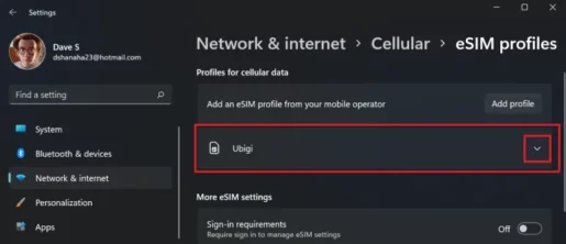 كيفية الحصول بسهولة على ملف تعريف eSIM مجاني على Windows 11 8