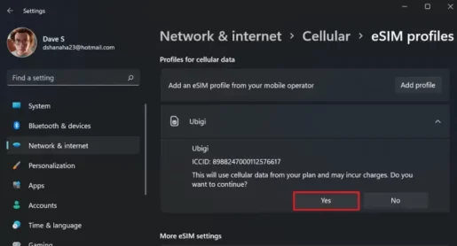 كيفية الحصول بسهولة على ملف تعريف eSIM مجاني على Windows 11 10