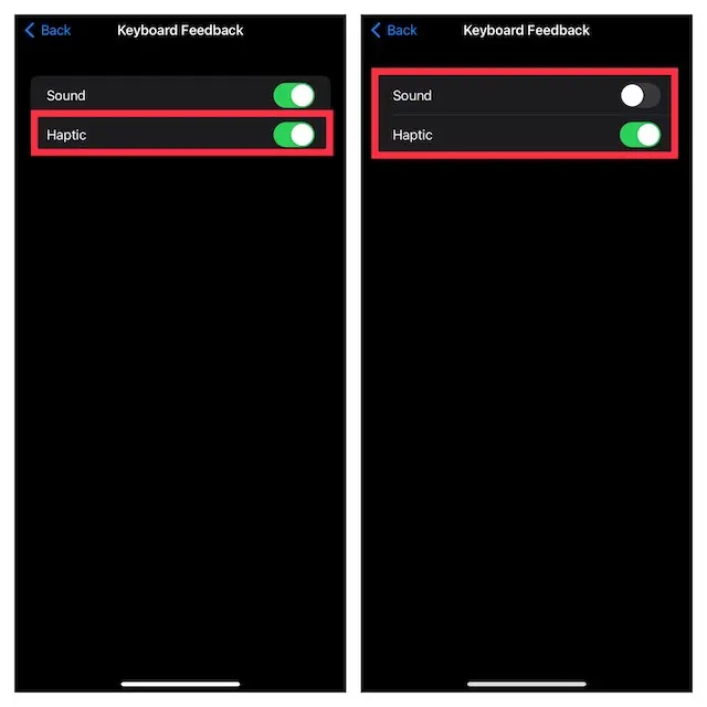 كيفية تمكين أو تعطيل اهتزاز لوحة المفاتيح على iPhone 4
